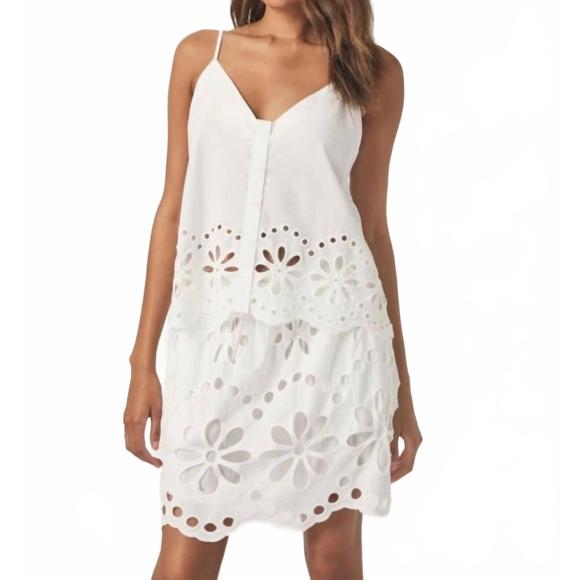NEW SPLENDID emma eyelet tank in white - Picture 1 of 3